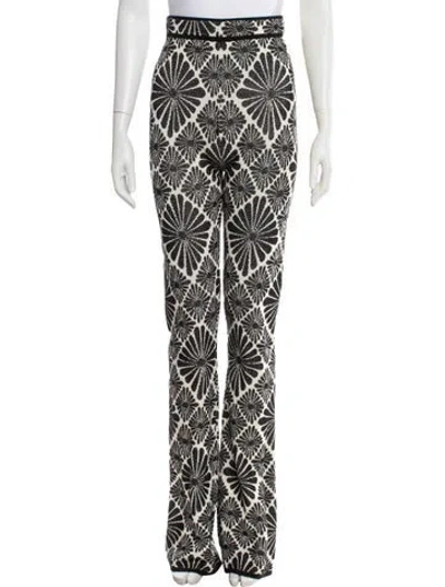 Pre-owned Sandro Patterned Wide Leg Pants W/ Tags In Multi