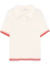 Sandro Paulin Polo Top In Neutrals