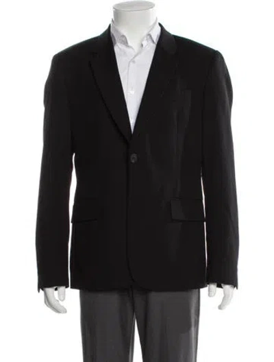 Pre-owned Sandro Peacoat In Black