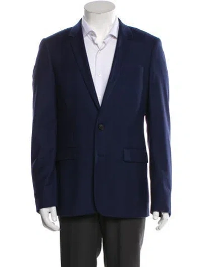 Pre-owned Sandro Peacoat In Blue