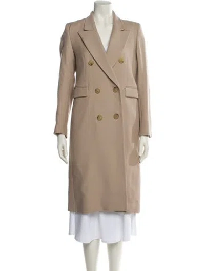 Pre-owned Sandro Peacoat In Neutral