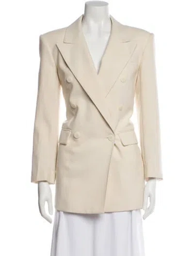 Pre-owned Sandro Peacoat In Neutral