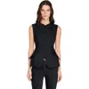 Sandro Peplum Jacket In Black