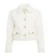 Sandro Embossed-buttons Jacket In Beige