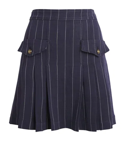 SANDRO PINSTRIPE MINI SKIRT