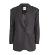 SANDRO PINSTRIPE SINGLE-BREASTED BLAZER