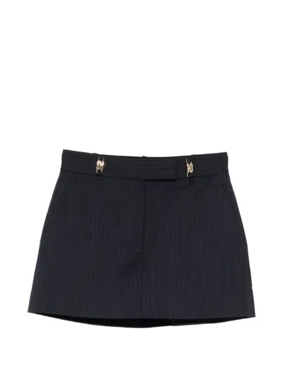Sandro Altheora Pinstriped Skort In Blue