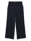 Sandro Pinstripe Straight-leg Trousers In Blue