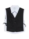 Sandro Pinstripe-pattern Buttoned Top In Black