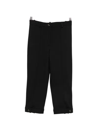 Sandro Pintuck-detail Trousers In Black