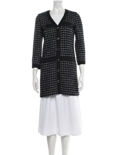 Pre-owned Sandro Plaid Print Coat In Multi