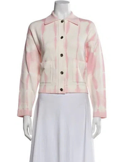 Pre-owned Sandro Plaid Print Denim Jacket In Multi