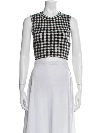 Pre-owned Sandro Plaid Print Jacket In Grey