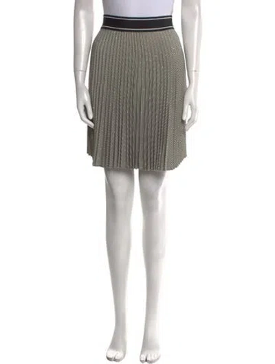 Pre-owned Sandro Plaid Print Knee-length Skirt W/ Tags In Multi