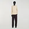 Sandro Plain Shirt In Nude