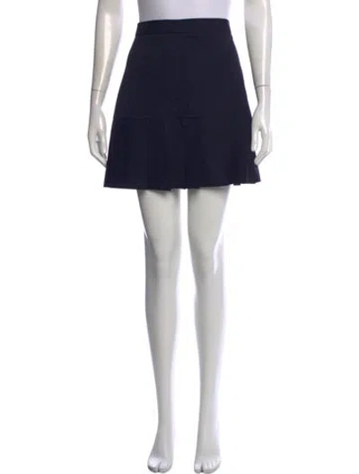 Pre-owned Sandro Pleated Accents Mini Skirt In Black