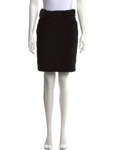 Pre-owned Sandro Pleated Accents Mini Skirt In Black