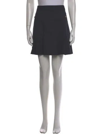 Pre-owned Sandro Pleated Accents Mini Skirt In Gray