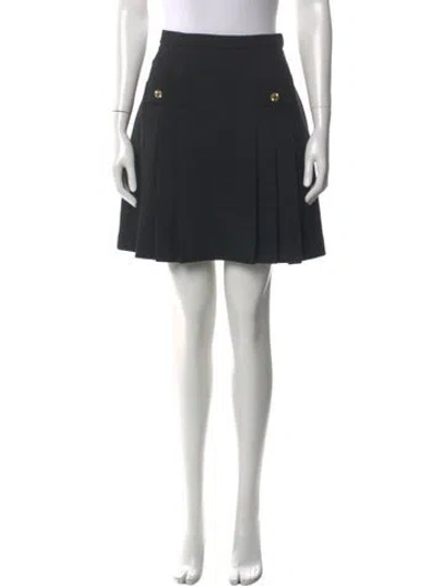 Pre-owned Sandro Pleated Accents Mini Skirt W/ Tags In Black
