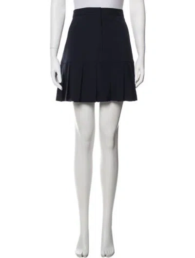 Pre-owned Sandro Pleated Accents Mini Skirt W/ Tags In Black