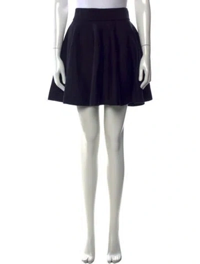 Pre-owned Sandro Pleated Accents Mini Skirt W/ Tags In Black
