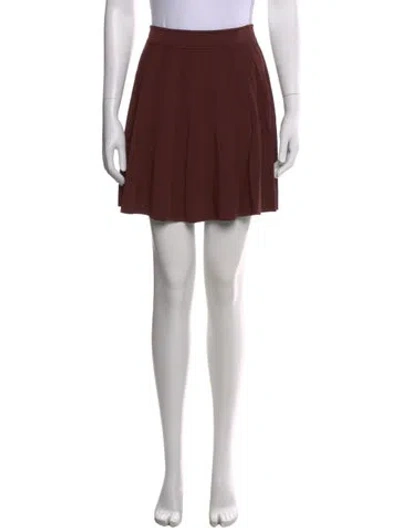 Pre-owned Sandro Pleated Accents Mini Skirt W/ Tags In Blue