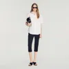 Sandro Pleated-back Oversized Shirt In White