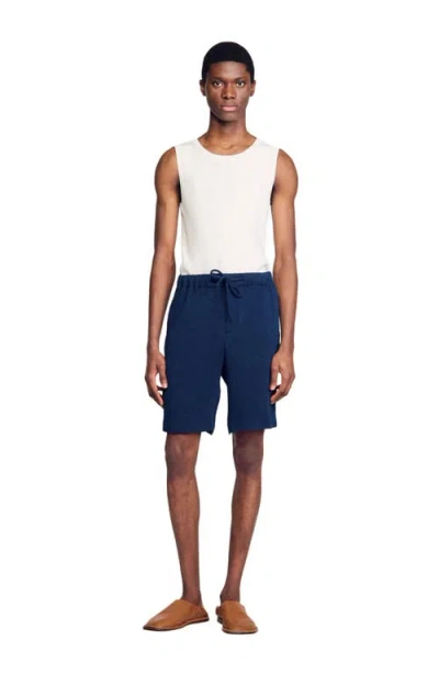 SANDRO SANDRO PLEATED BERMUDA SHORTS