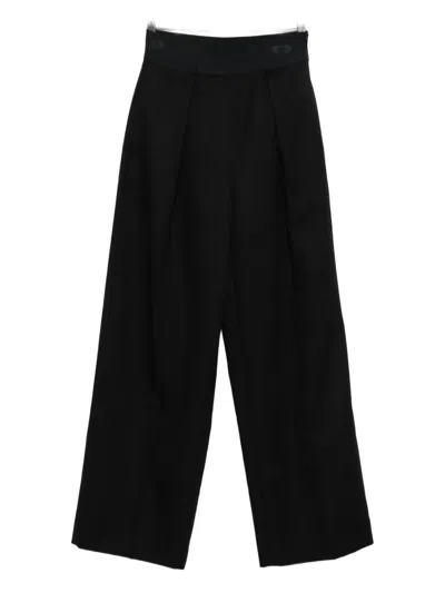 Sandro Pleated-front Trousers In Black