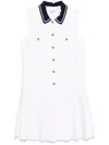 Sandro Short Dress With Contrasting Collar In White