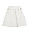 Sandro Pleated Mini Skirt In Beige