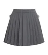 Sandro Pleated Mini Skirt In Gray