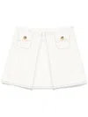 Sandro Pleated Mini Skirt In White