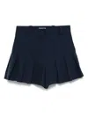 Sandro Pleated Shorts In Blue
