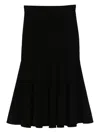 Sandro Pleated Skirt In Black