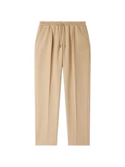 Sandro Pleated Trousers In Brown