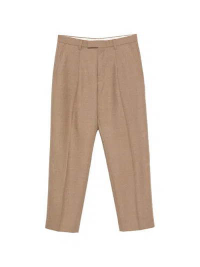 Sandro Pleated-detail Trousers In Neutral