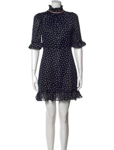 Pre-owned Sandro Polka Dot Print Mini Dress