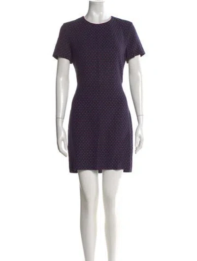 Pre-owned Sandro Polka Dot Print Mini Dress In Multi