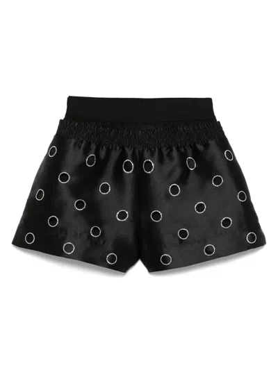 Sandro Polka-dot Shorts In Black