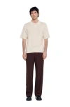 Sandro Polo With Rope Embroidery In White