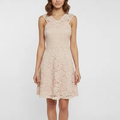 Pre-owned Sandro Powder Pink Guipure Lace Sleeveless Mini Dress S