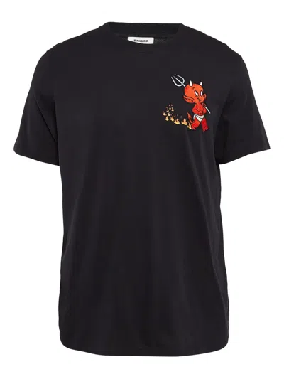 Pre-owned Sandro  Embroidered T-shirt
