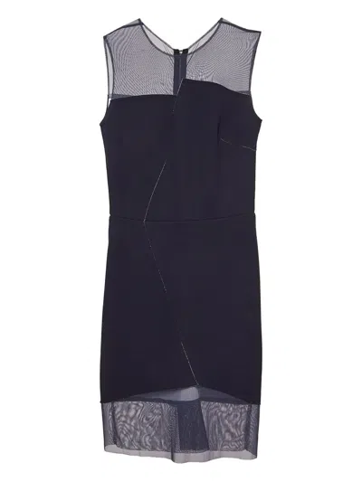 Pre-owned Sandro  Mesh-panel Dress