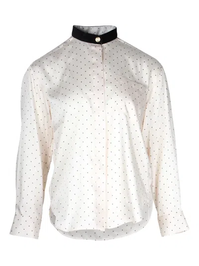 Pre-owned Sandro Precy Shirt In Neutral