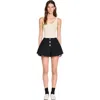 Sandro Press-stud Flared Shorts In Black