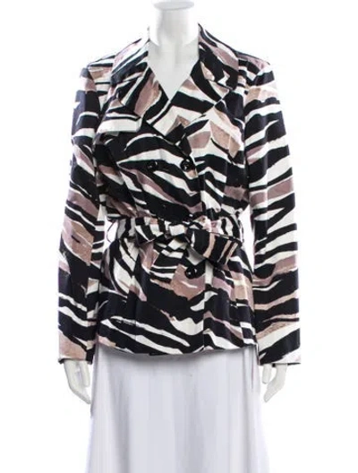 Pre-owned Sandro Printed Blazer In Multi