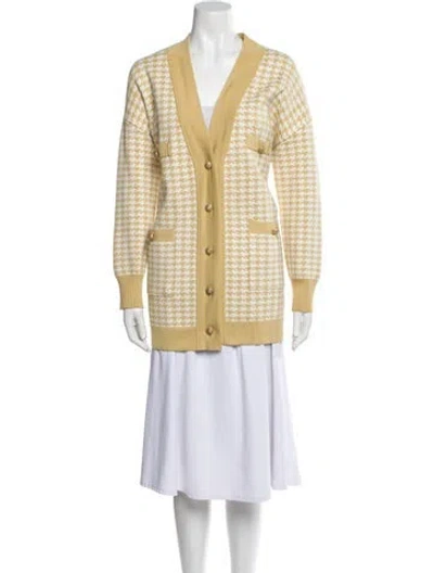 Pre-owned Sandro Printed Blazer In White