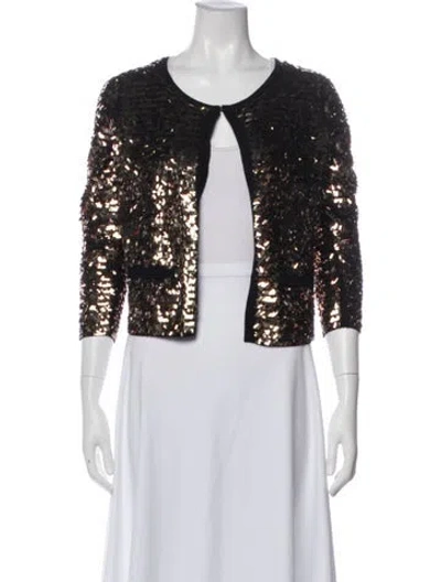 Pre-owned Sandro Printed Evening Jacket