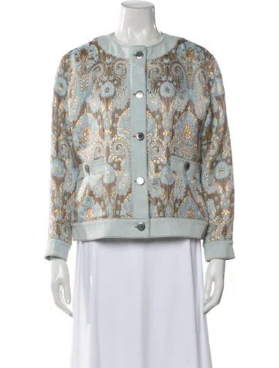 Pre-owned Sandro Printed Evening Jacket